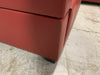 95” Red Faux Leather Sectional *As Is*