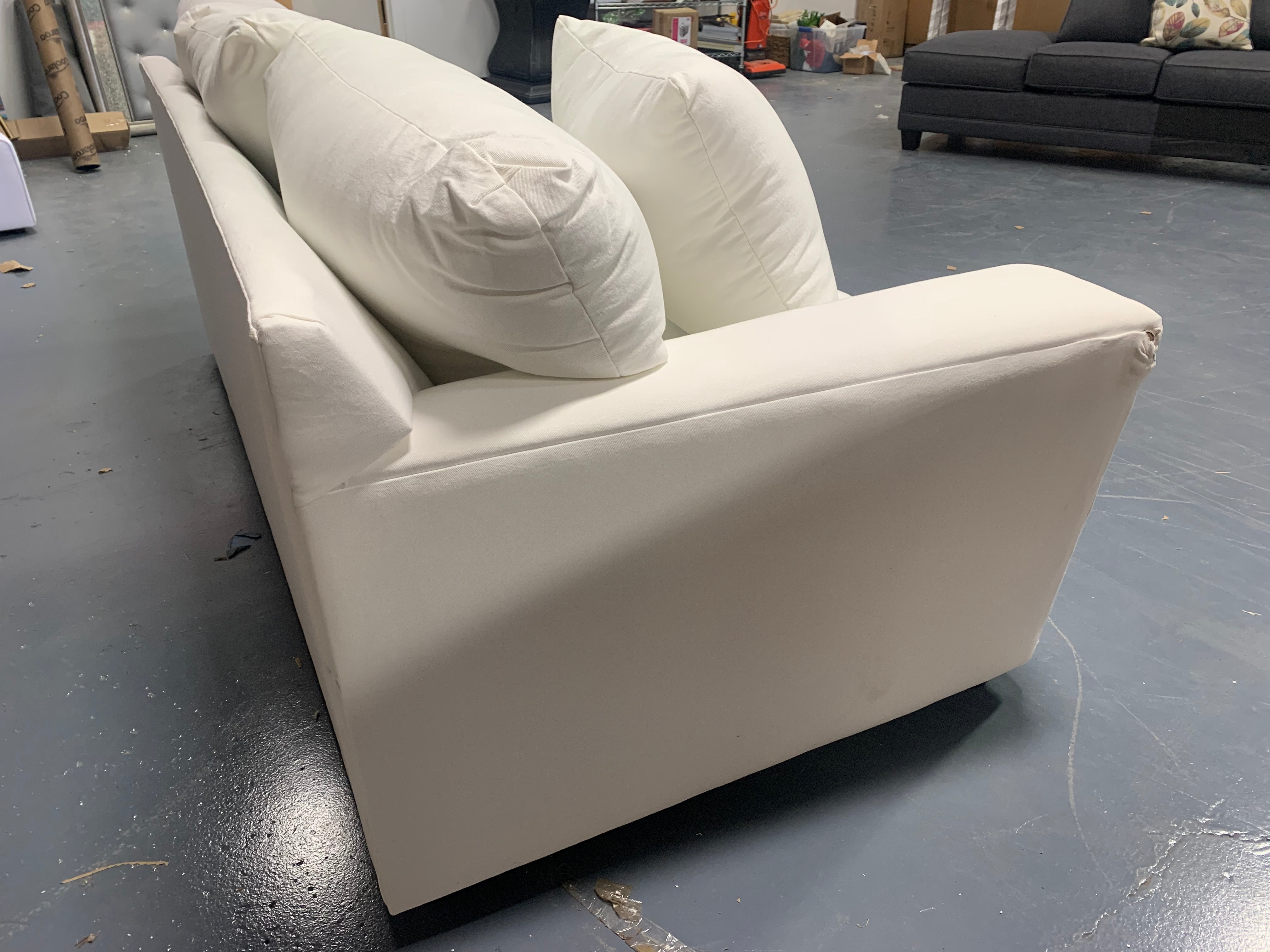 White Chaise Lounge Piece *As Is*