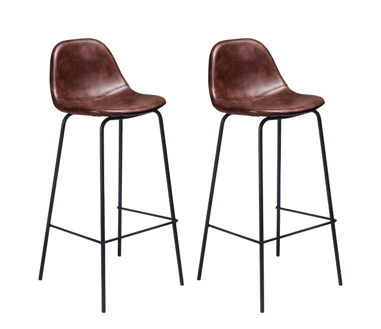 (Set of 2) Neil Bar Stools in Tobacco CG1623