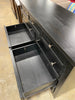 Black Woodside 9-Drawer Dresser with Silver Finished Knobs