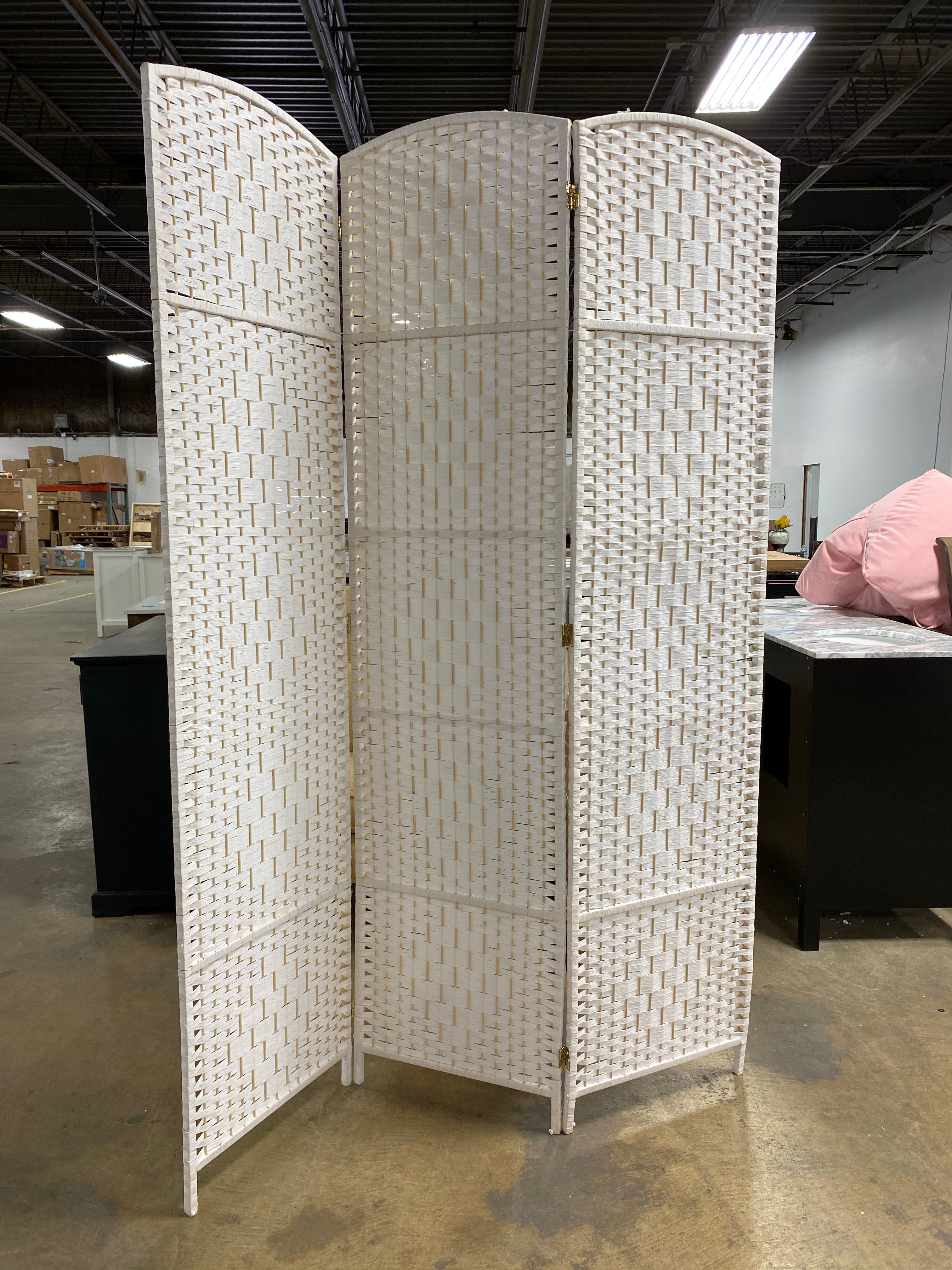 White York 82.75" 3-Panel Room Divider  #SA502