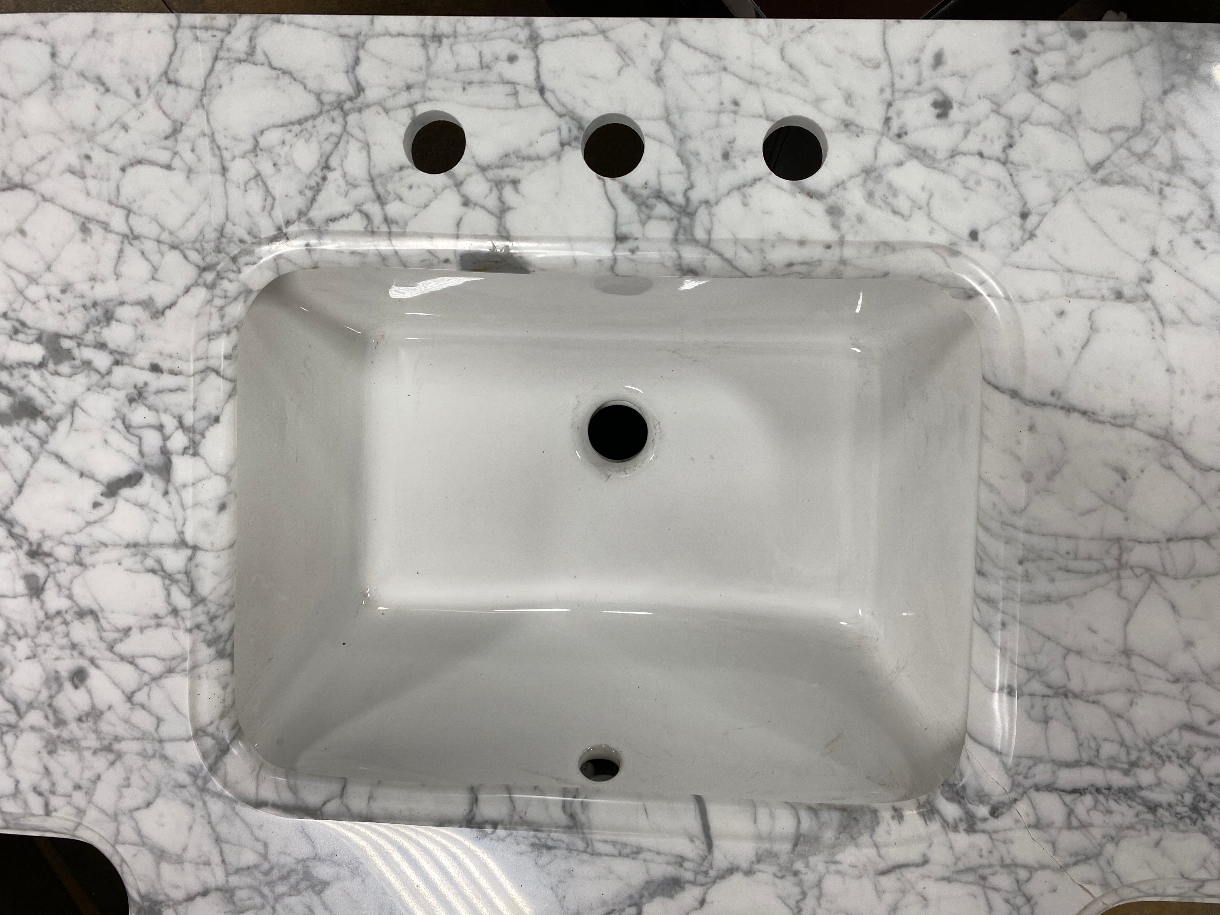 White 48" Single Sink Bathroom Vanity