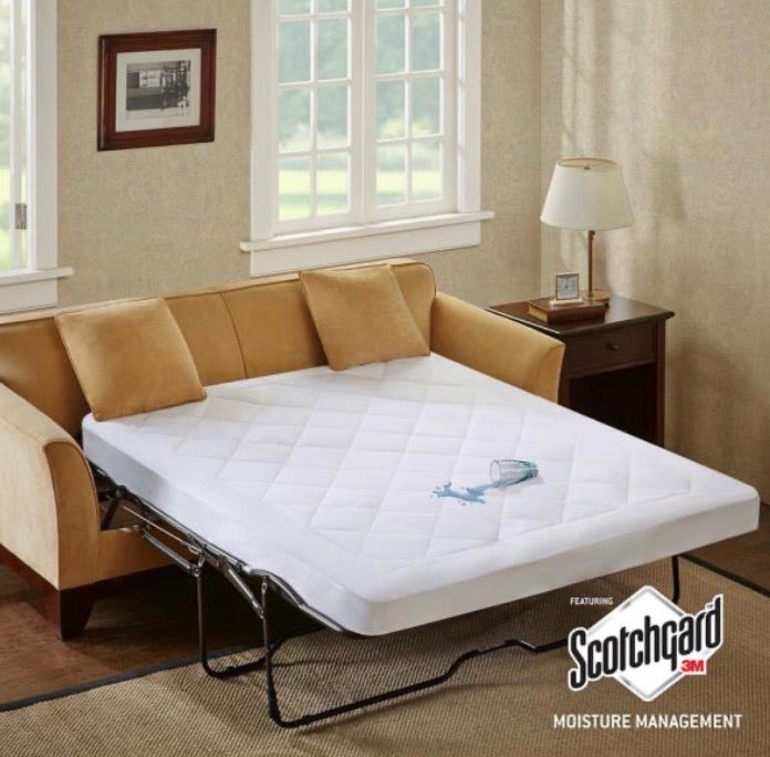 (Full) Amity 6 in. Waterproof Sofa Bed Mattress Pad with 3M Scotchgard Moisture Management CG1452