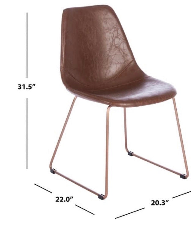 (Set of 2) Dorian Leather Dining Chairs CG1151