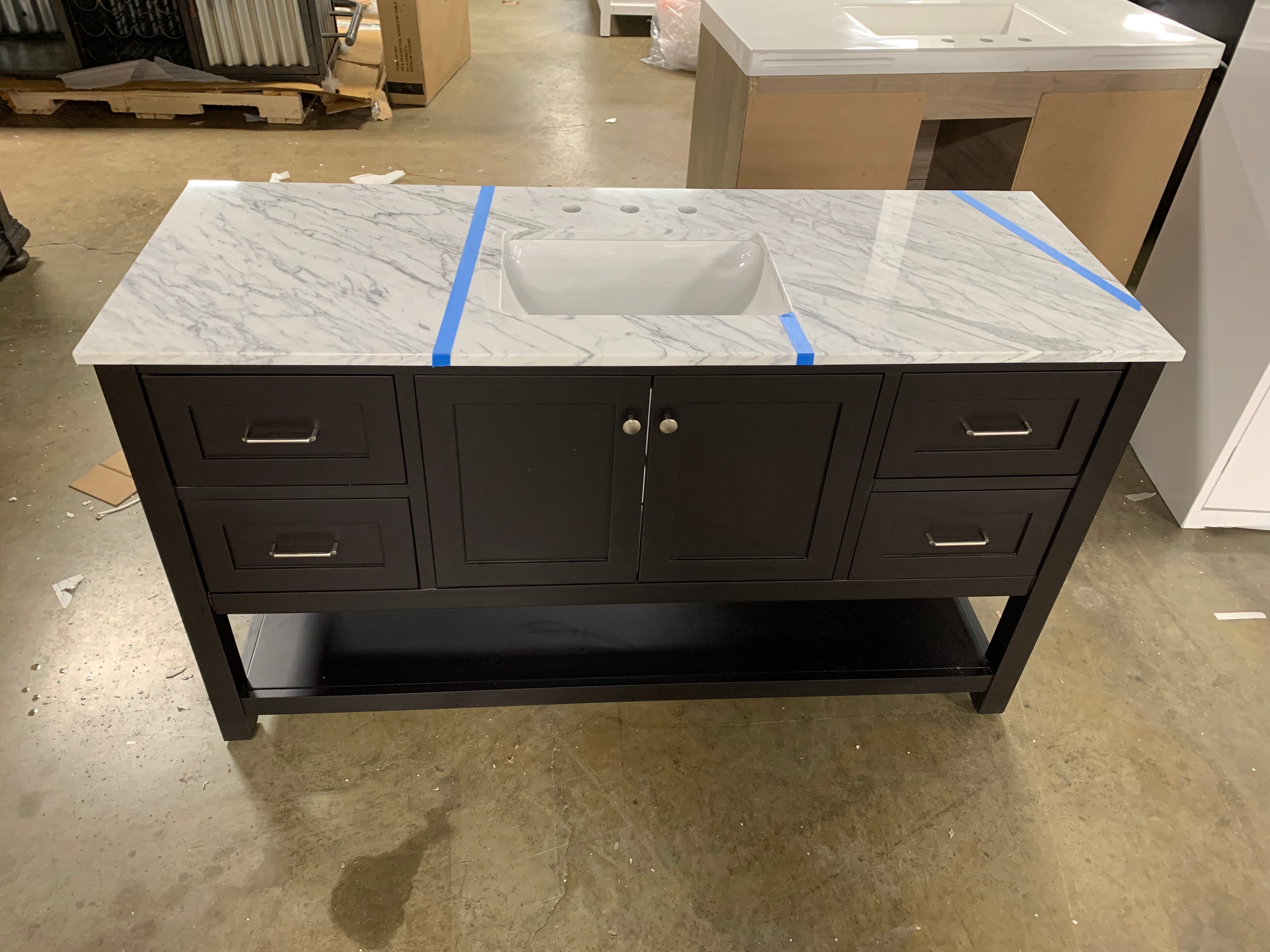 Warburton 60" Single Bathroom Vanity Set