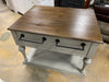 Drop Leaf Kitchen Island in Gray