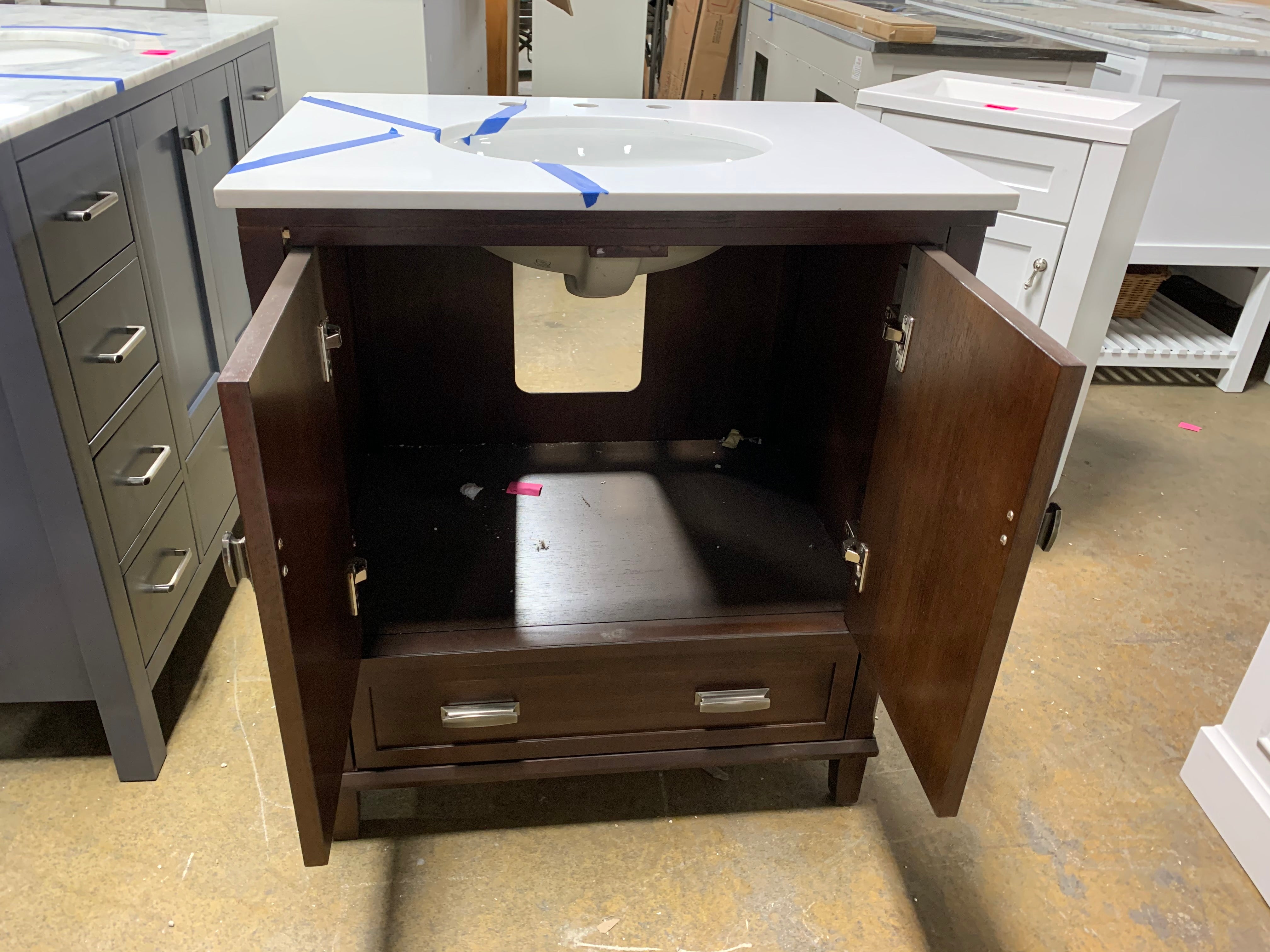 30" Brown Single Vanity *As Is*