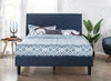 Load image into Gallery viewer, Queen Navy Blue Jed Button Detailed Upholstered Platform Bed CG920