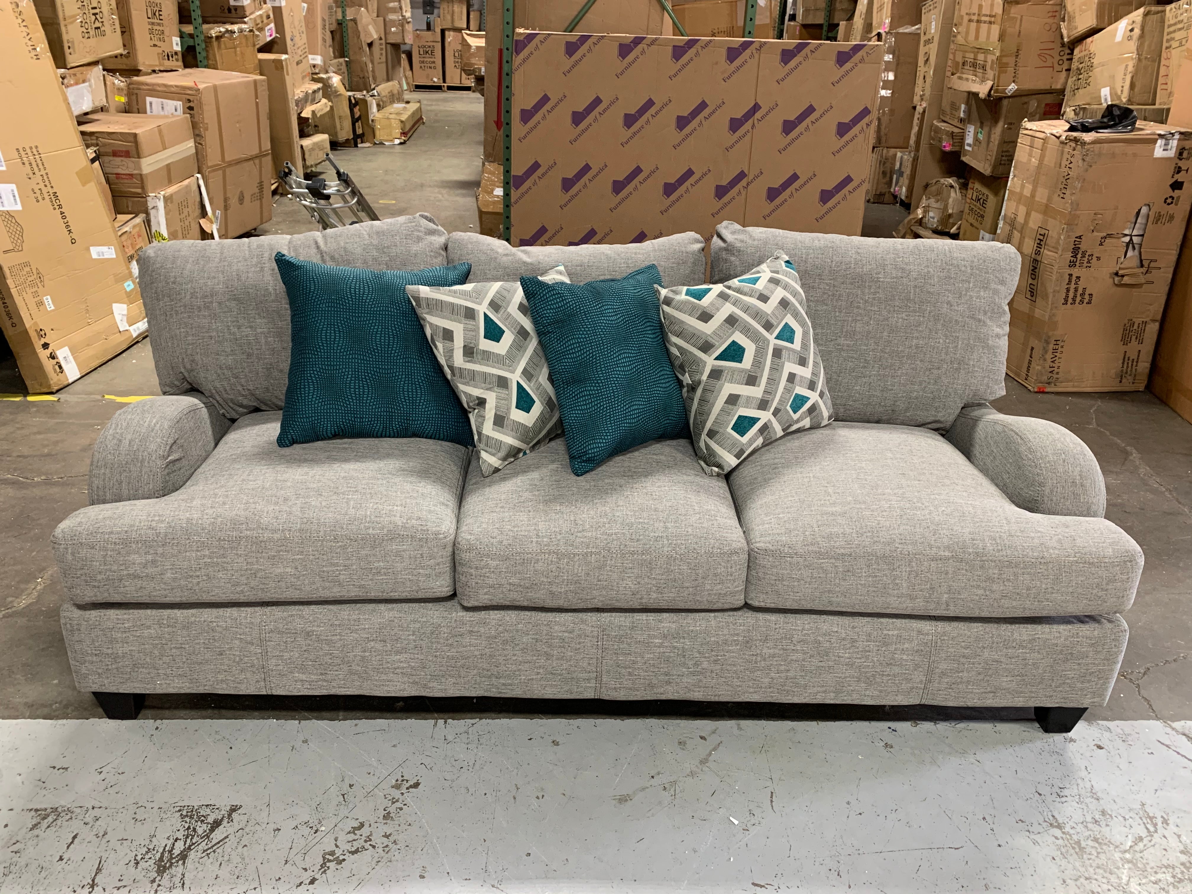 Rosalie 93" Recessed Arm Sofa