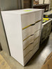 Best Master Furniture White with Gold Trimming 5 Drawer Chest