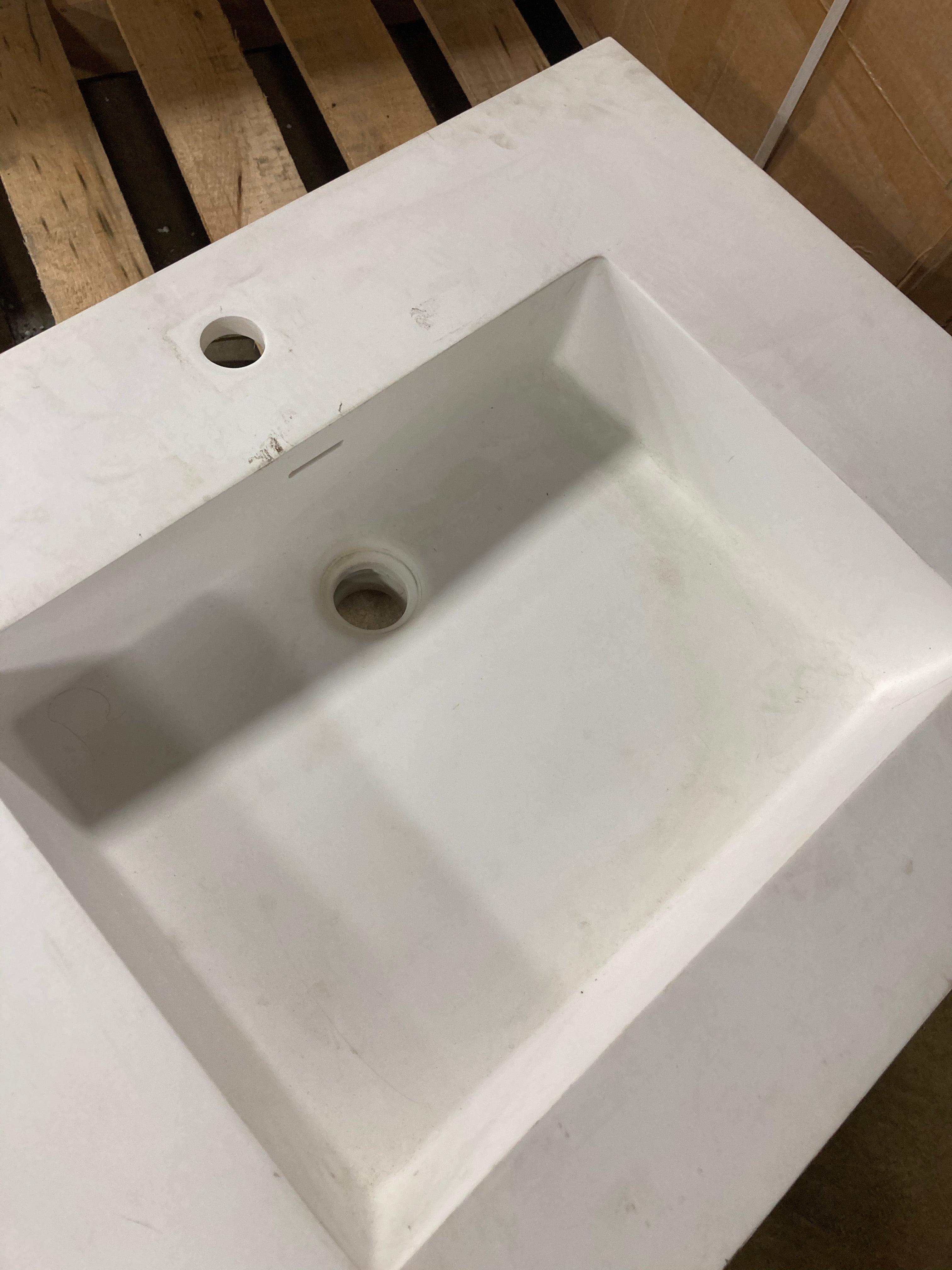 73" x 22" Quartz Double Vanity Top **AS IS** (#K3467)