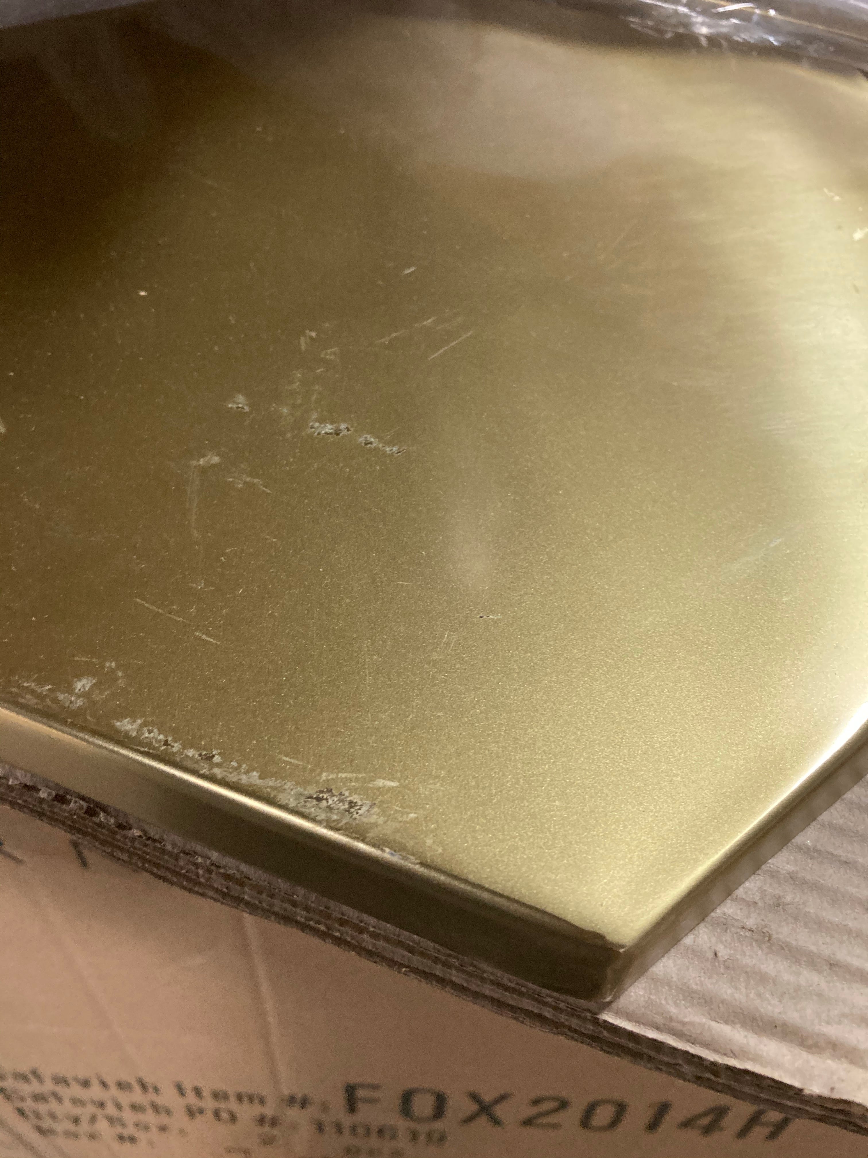 Aurea End Table, Gold *AS IS* (#K2645)