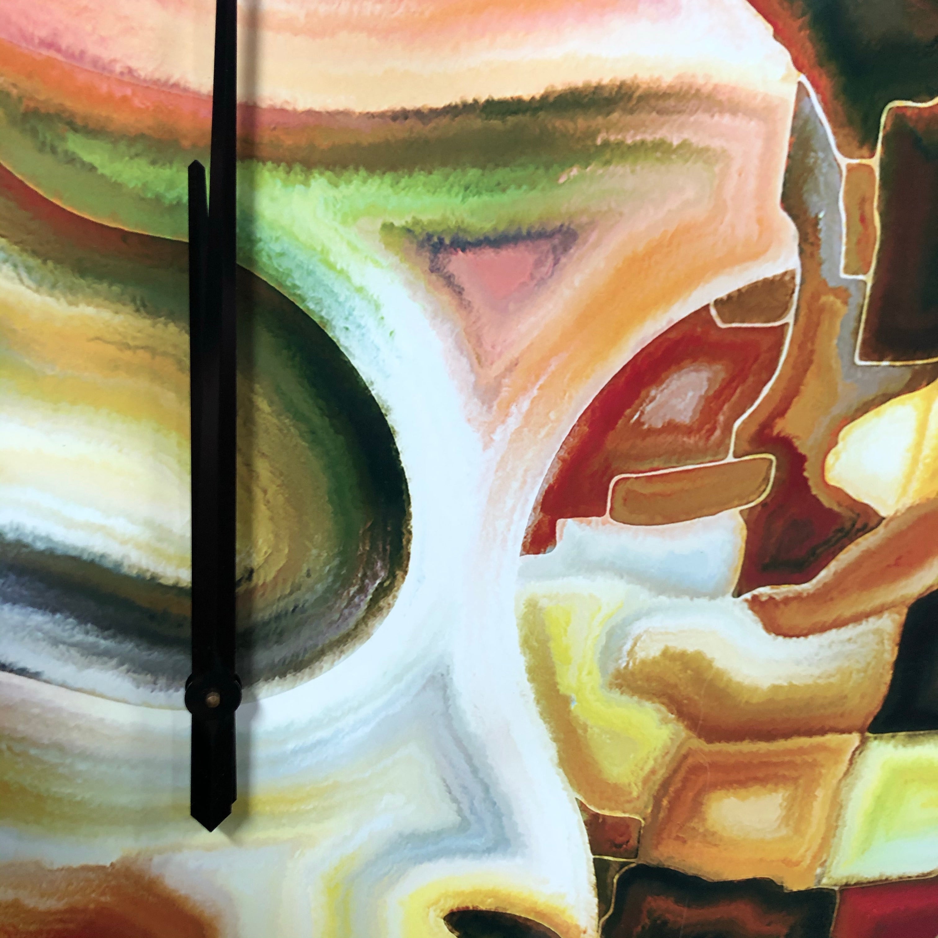 38" Abstract Colorful Wall Clock CG647