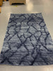 Retro Medina Distressed Modern Abstract 6' x 9' Blue/Dark Blue Area Rug #134R