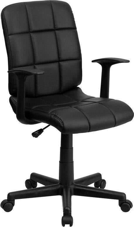 Simmons Vinyl Quilted Cushion Task Chair #LX778
