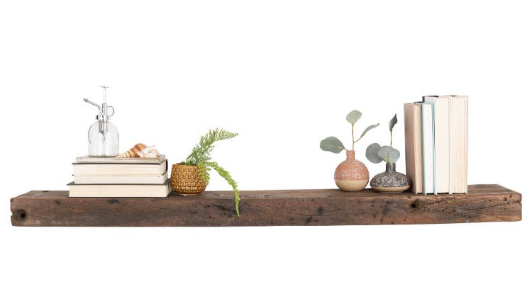 48" Rustic Wood Floating Wall Shelf CG1862