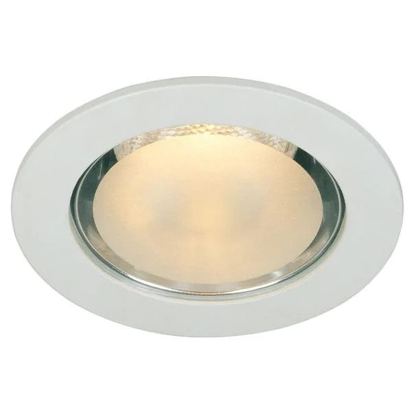 4 in. White Shower Recessed Can Light Lighting Trim Ring (Set of 6) B89-KS367