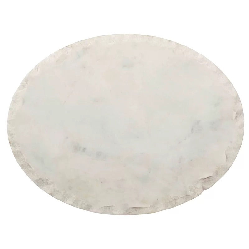 Bhavin Marble Top Pedestal End Table pc443