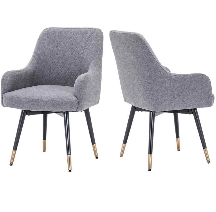 Abree Linen Upholstered Arm Chair (Set of 2) CG1101