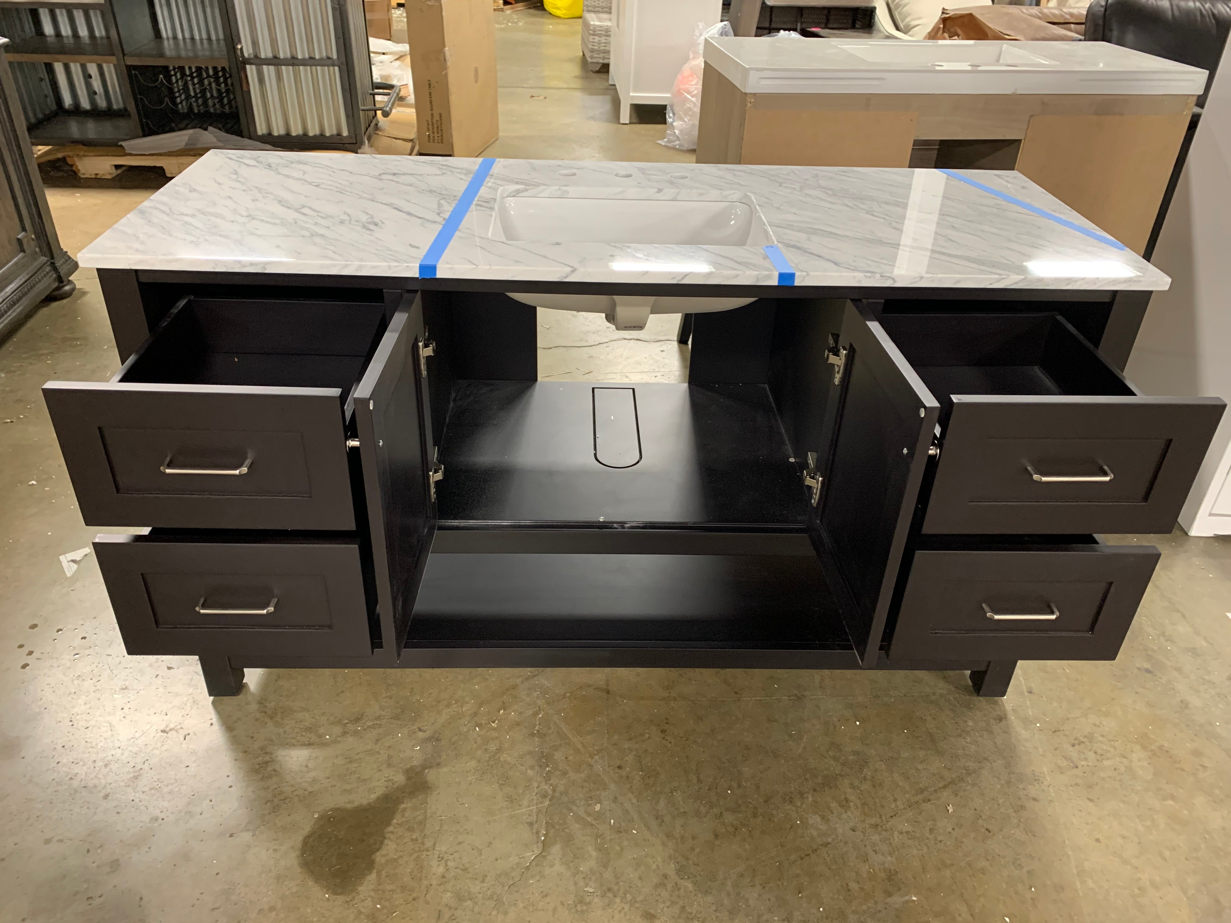 Warburton 60" Single Bathroom Vanity Set