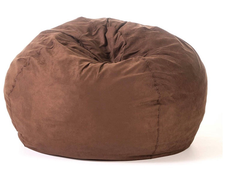 5ft. Waldo Faux Suede Brown Bean Bag CG1947