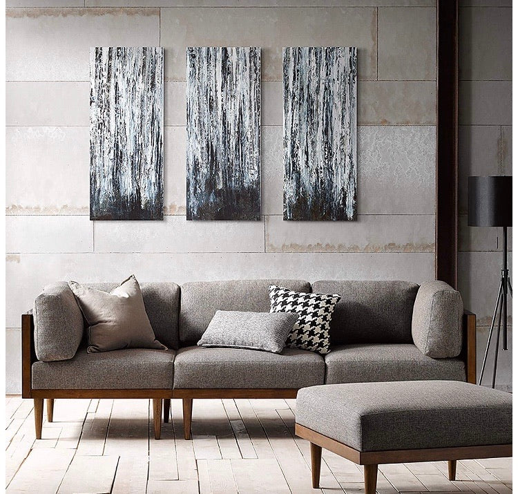 'Birch Forest' 3 Piece Wrapped Canvas Graphic Art on Canvas (Set of 3) CG789