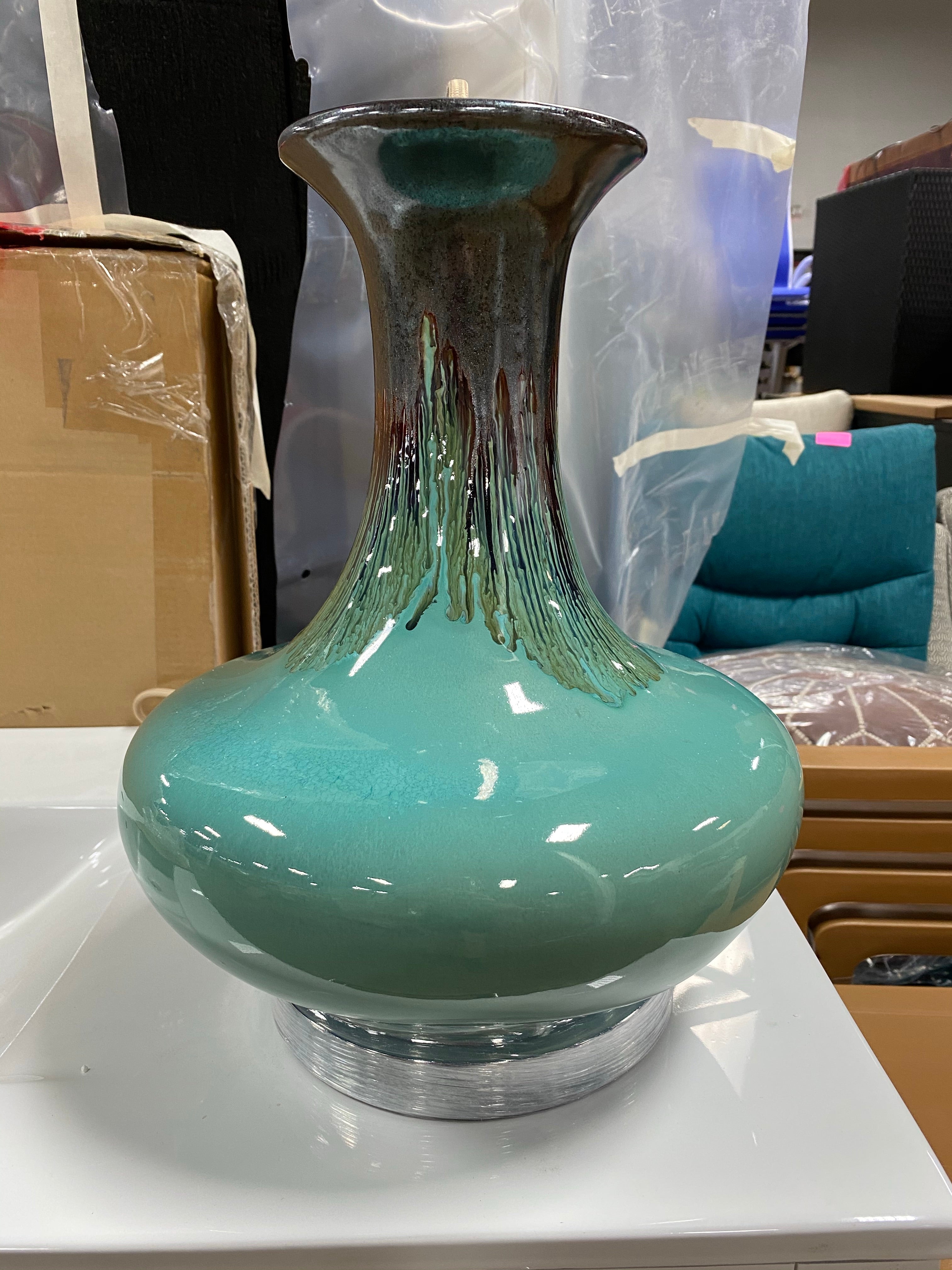 Georgia 30" Blue Ceramic Table Lamp  #SA921