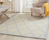 8'x10' Whitchurch Hand-Tufted Wool Ivory/Light Blue Area Rug CG285