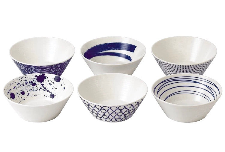 (Set of 6) Royal Doulton Pacific Mixed Patterns Bowls CG658