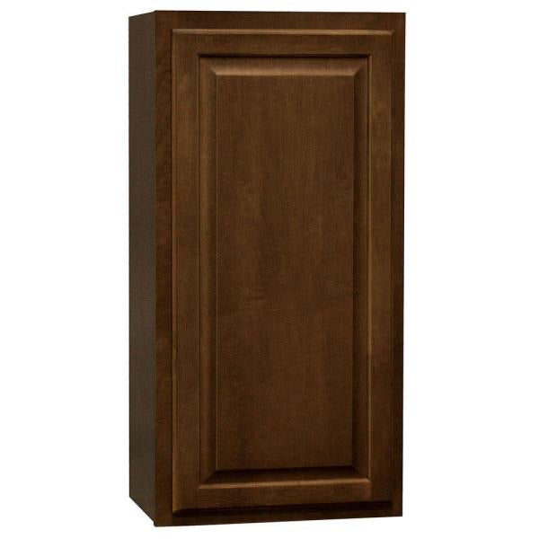 Hampton Bay Wall (Uppers ONLY) Kitchen Cabinets in Cognac (Lot of 6 + BONUS Base Cabinet) - EJ001