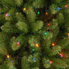 4.5' Kingswood Fir Hinged Pencil Artificial Christmas Tree with Multi-Colored Lights (#K5515)