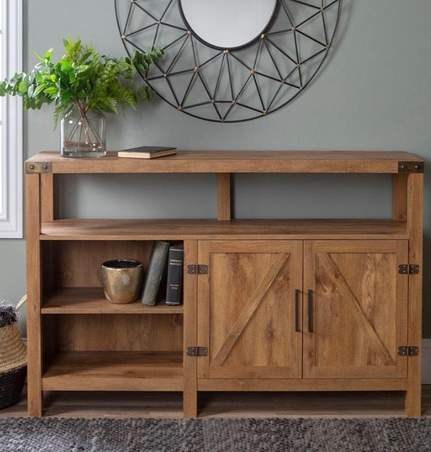 Barnwood TV Stand 65 in. with Adjustable Shelves CG1806