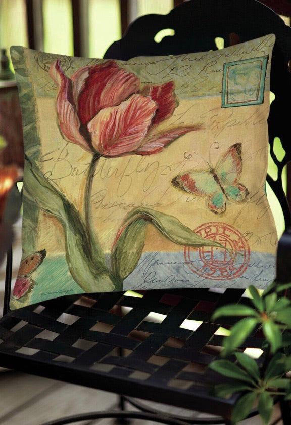 16x16 Loretta Tulip Throw Pillow CG458