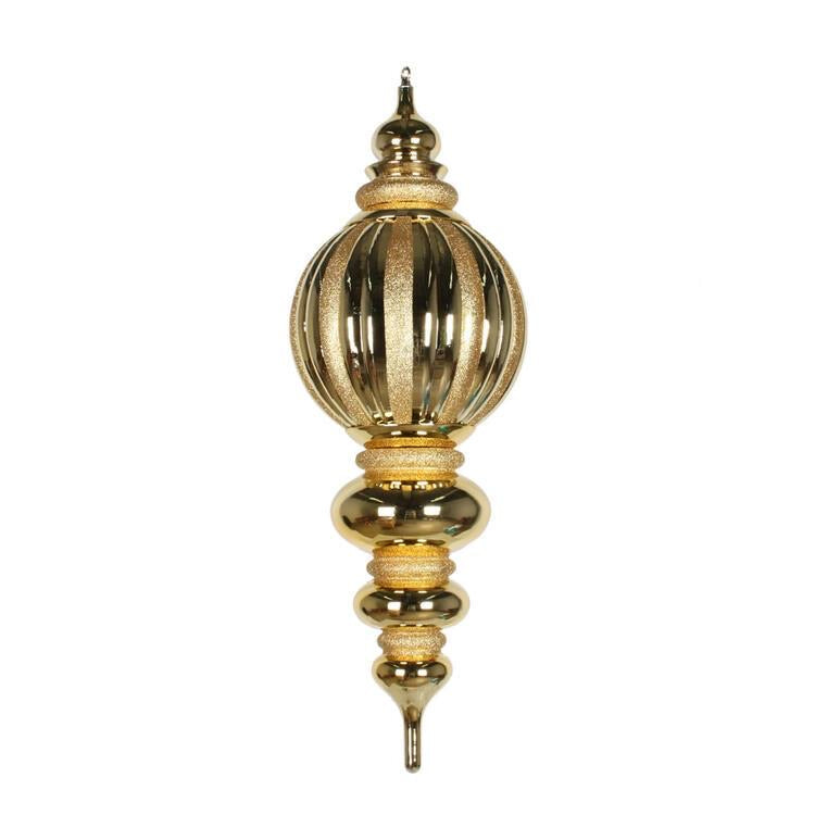 35" Gold Shiny Glitter Finial (#K5541)