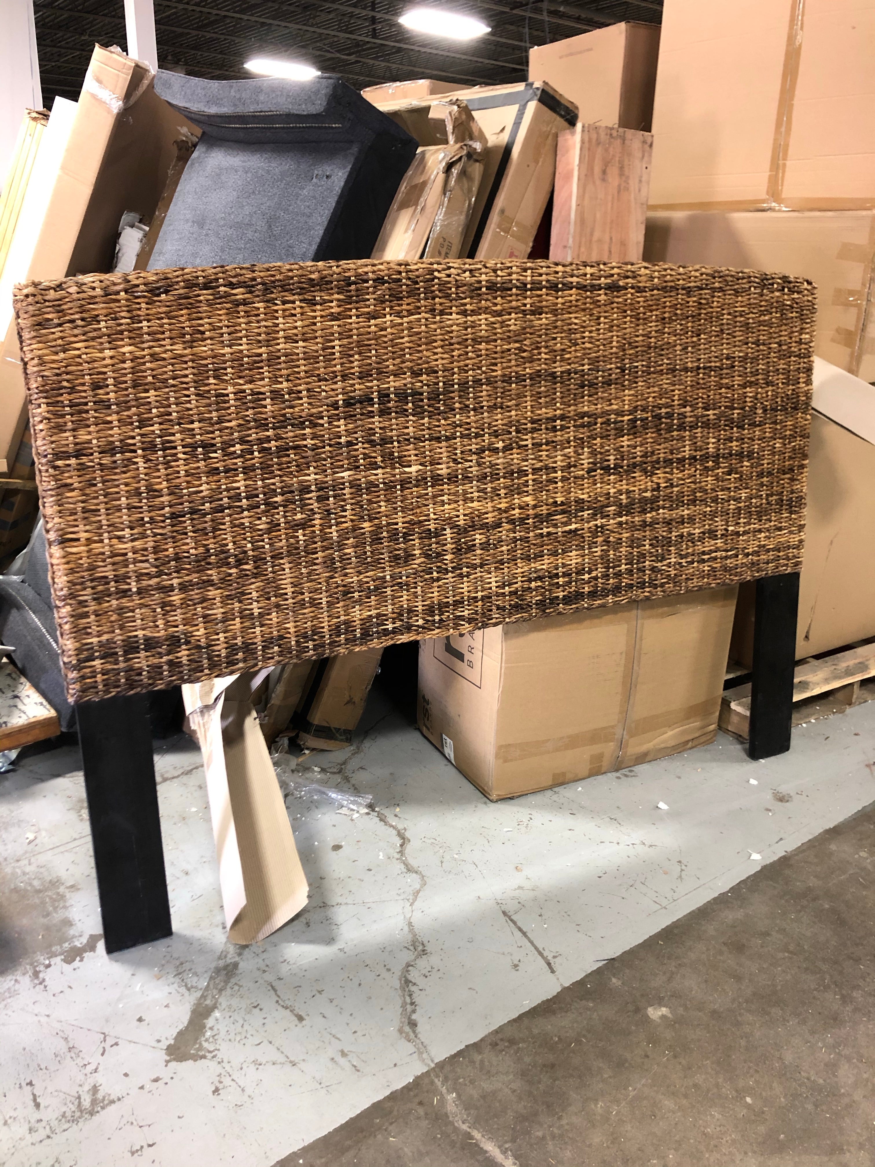 (King) Wicker Headboard *AS IS*