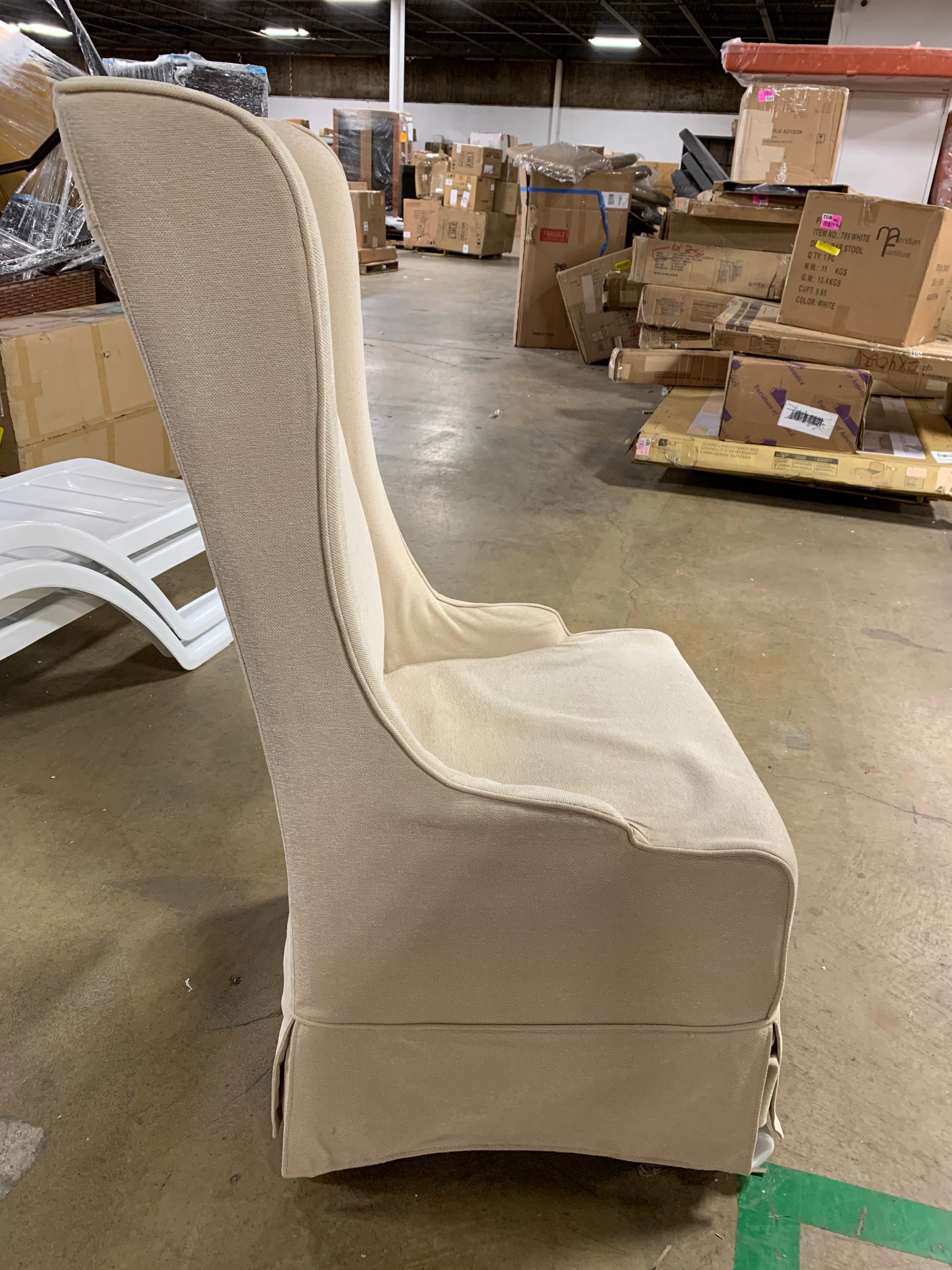 Becall 20'' H Linen Chair