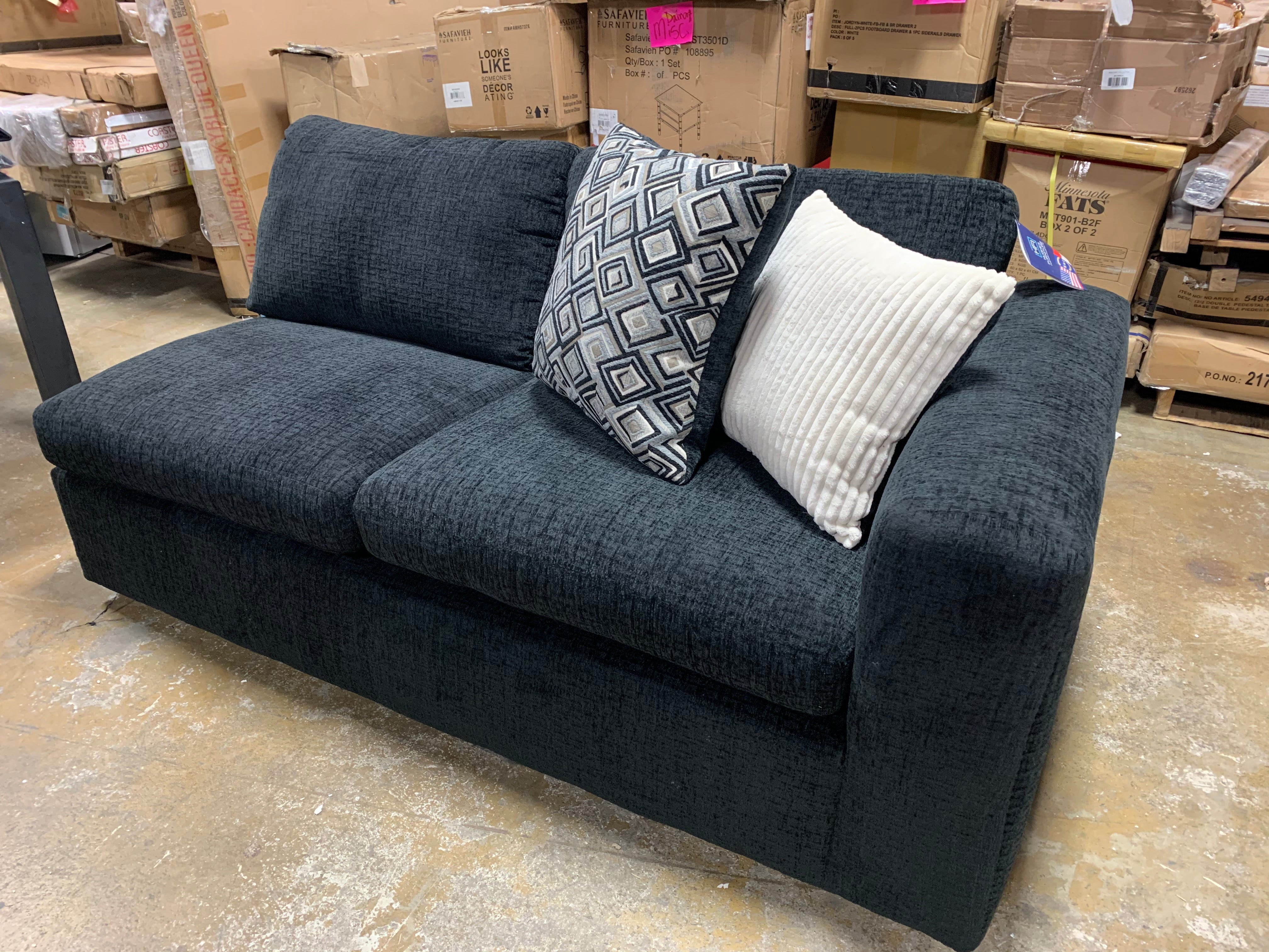Black Sectional Piece *As Is*