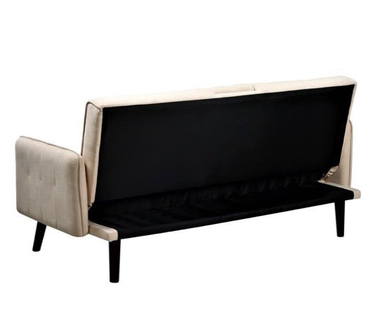 72" Payne Convertible Beige Sofa CG704
