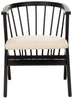 (Set of 2 ) Noah Spindle Dining Chair Black/Beige CG1660