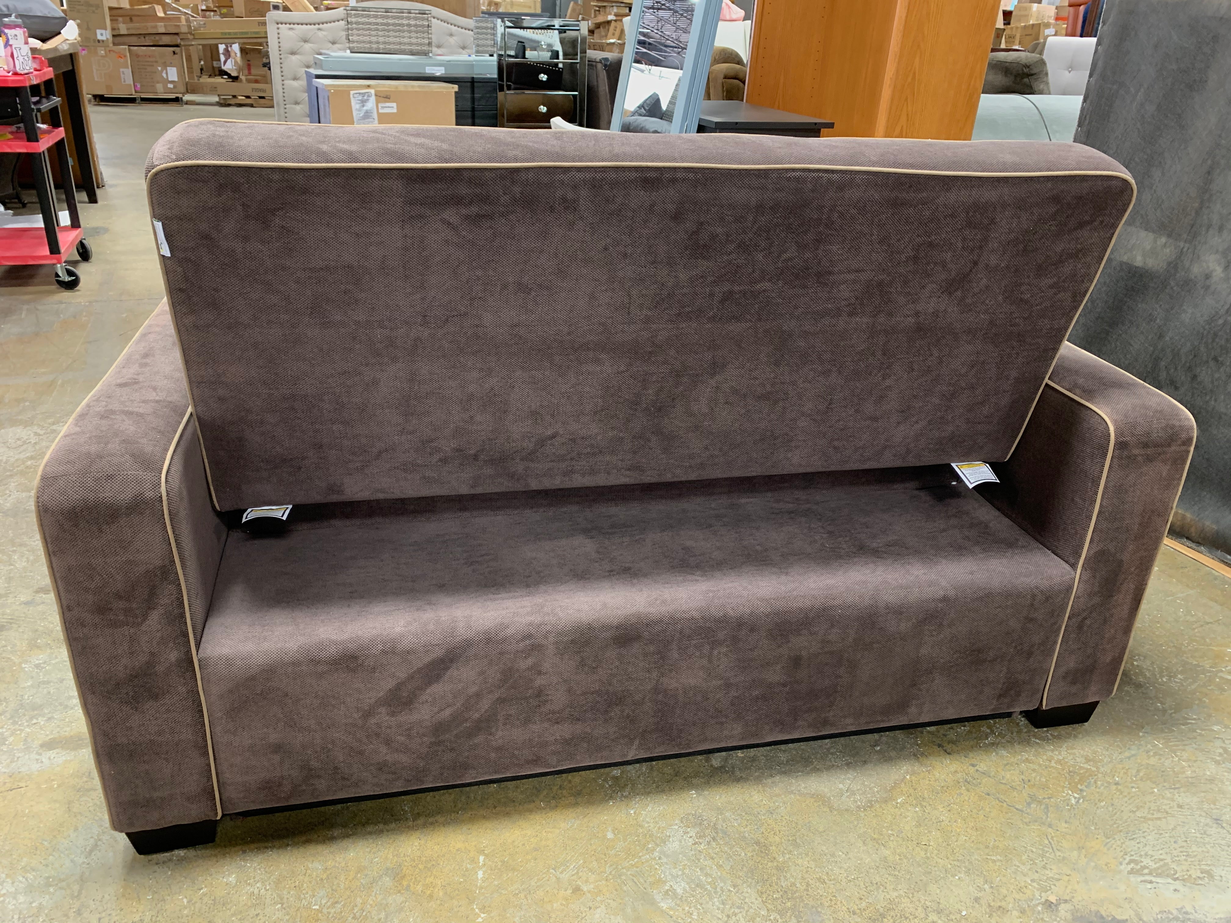 Augustine Loveseat Full Size Sleeper, Java