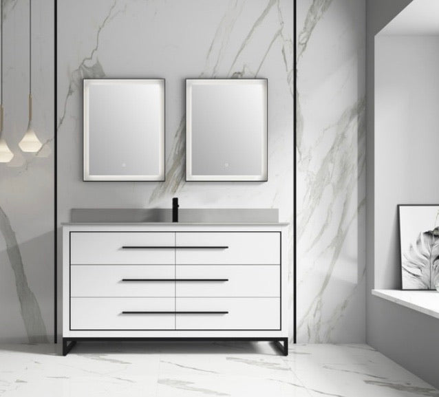 60" Single Sink Kathyia Free Standing Vanity