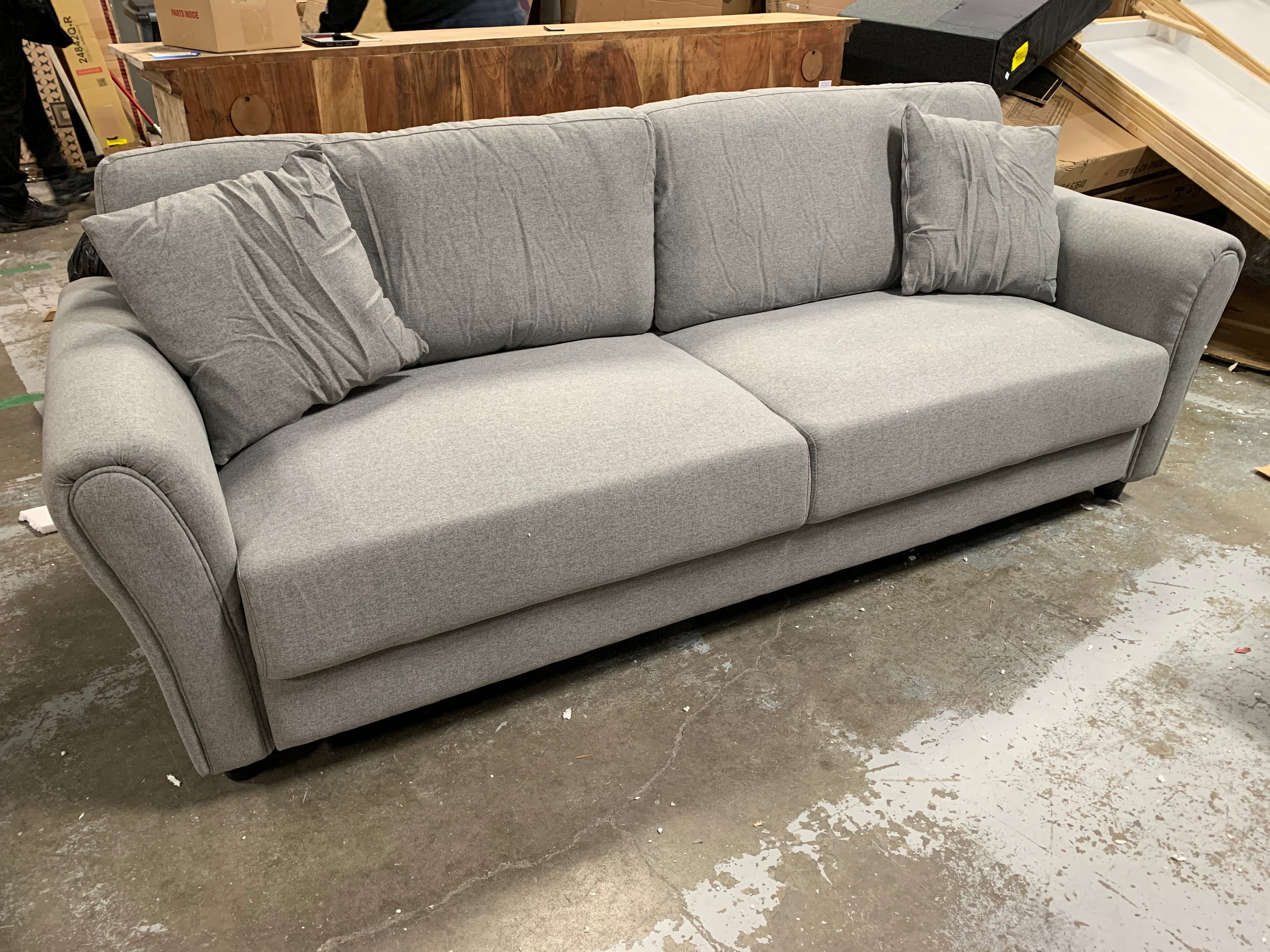 85" Sofa Modern Upholstered Linen