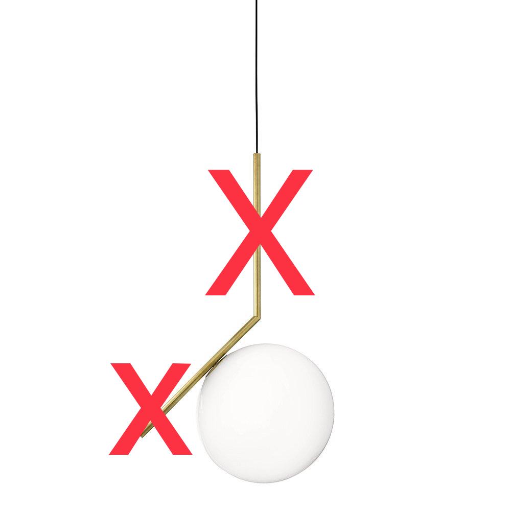 28.3" H x 11.8" W x 11.8" D 1-Light Single Globe for Pendant (Globe ONLY) K7223