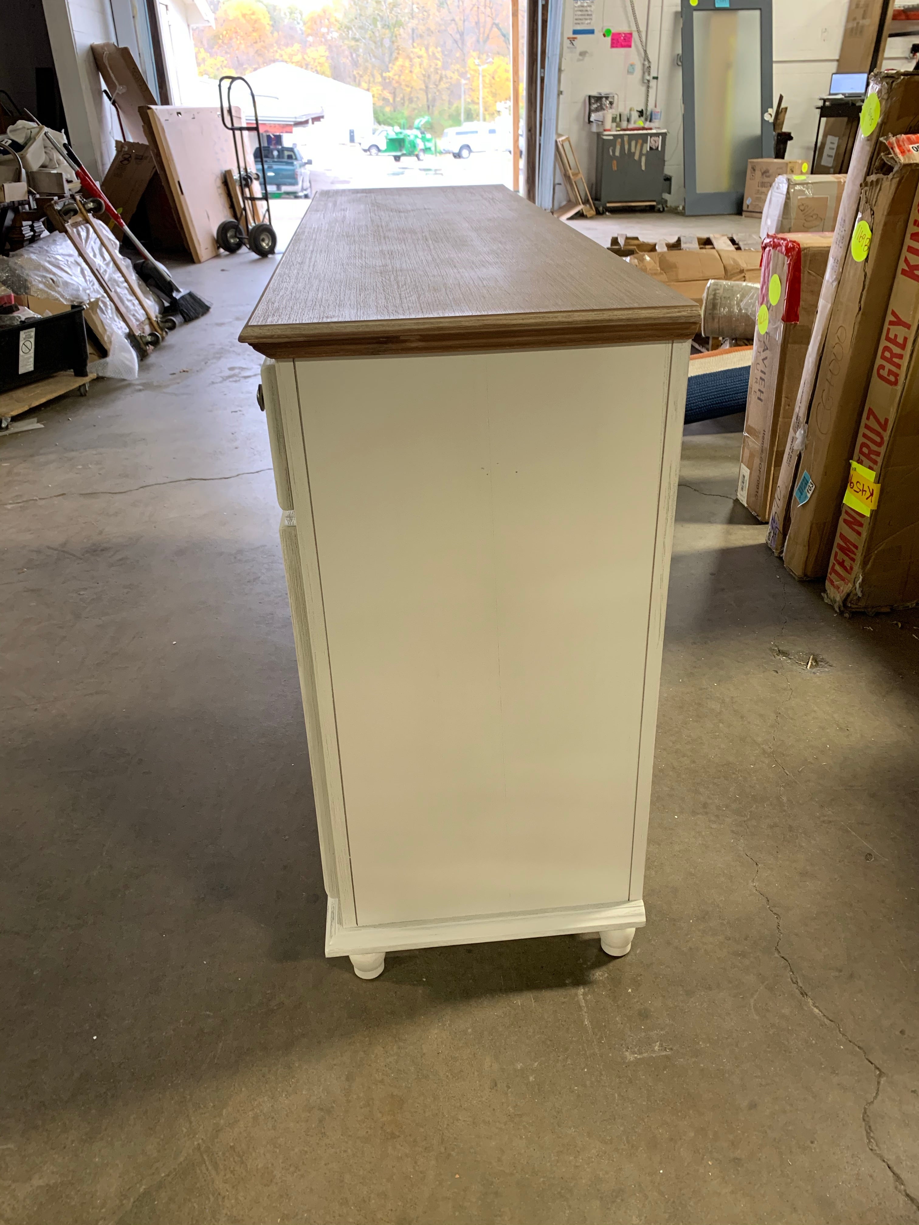 Aurora Hills White Bisque 4 Door Accent Chest