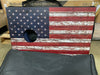 2' x 3' American Flag Solid Wood Cornhole Boards & Carrying Case  #SA989