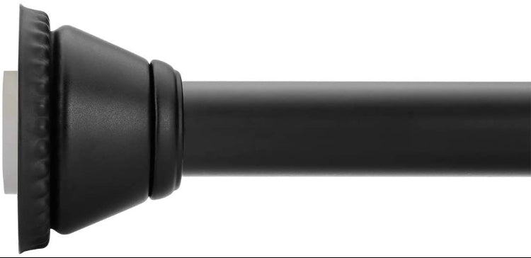 Black Shower Curtain Tension Rod Adjustable Shower Rod Black K8777