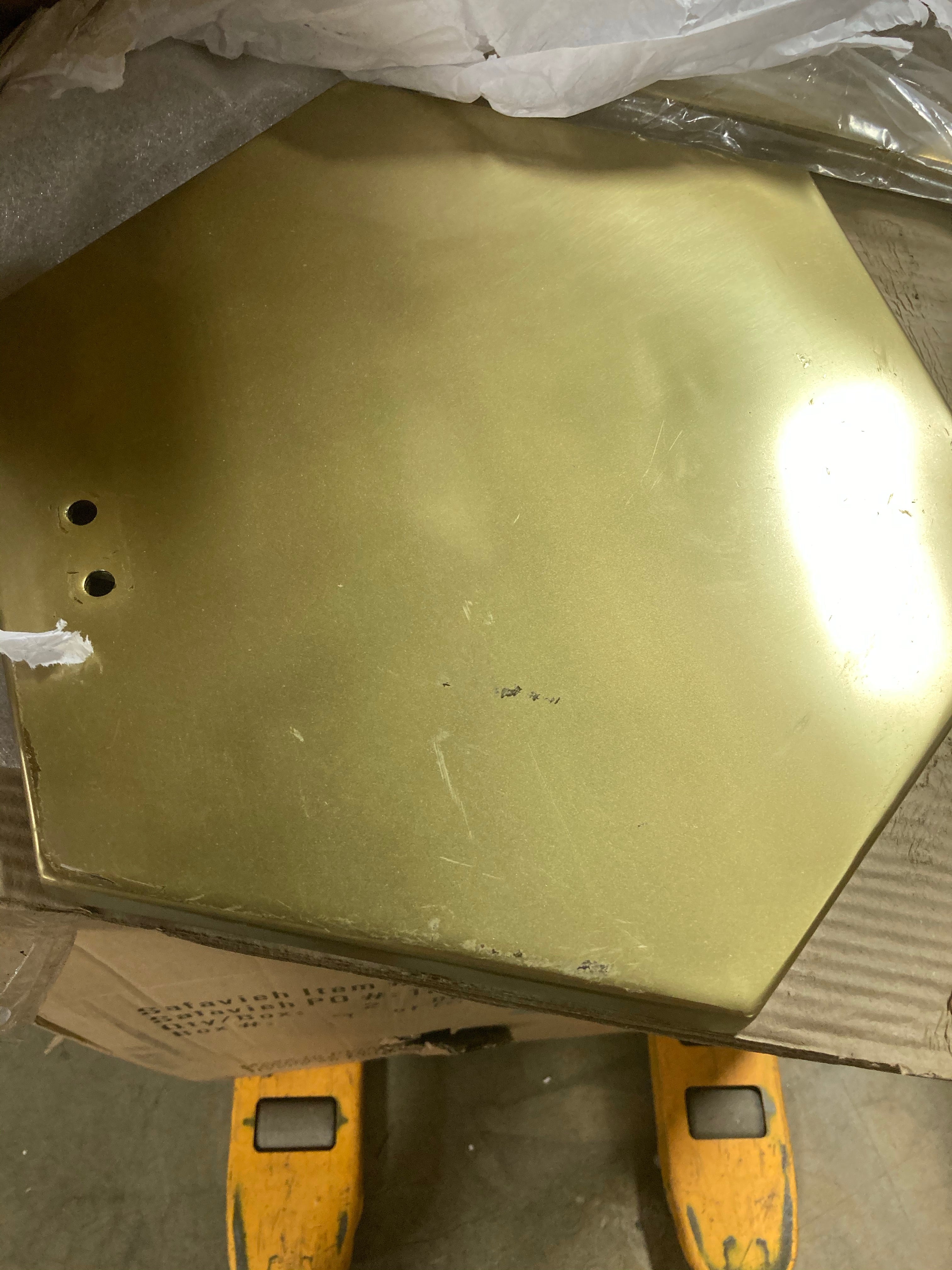 Aurea End Table, Gold *AS IS* (#K2645)