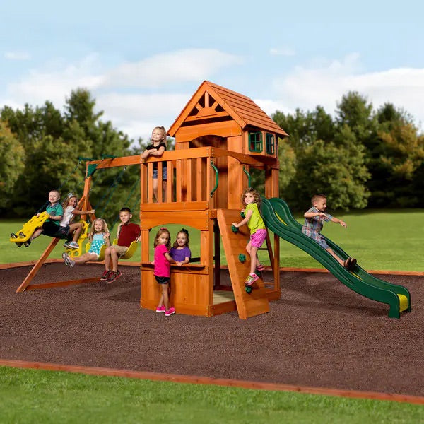 Backyard Discovery Atlantis All Cedar Swingset (4 boxes) PT572
