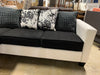 Newburg Latitude Black & White Sofa *As Is*