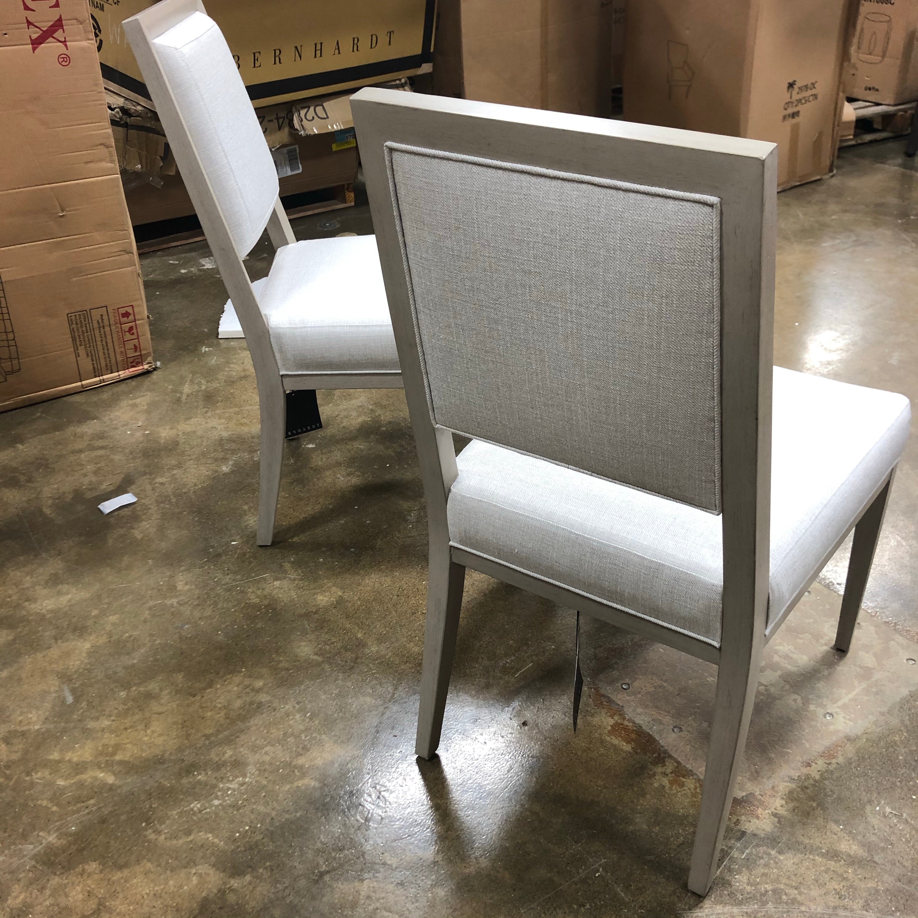 (Set of 3) Axiom Upholstered Side Chairs in Ivory